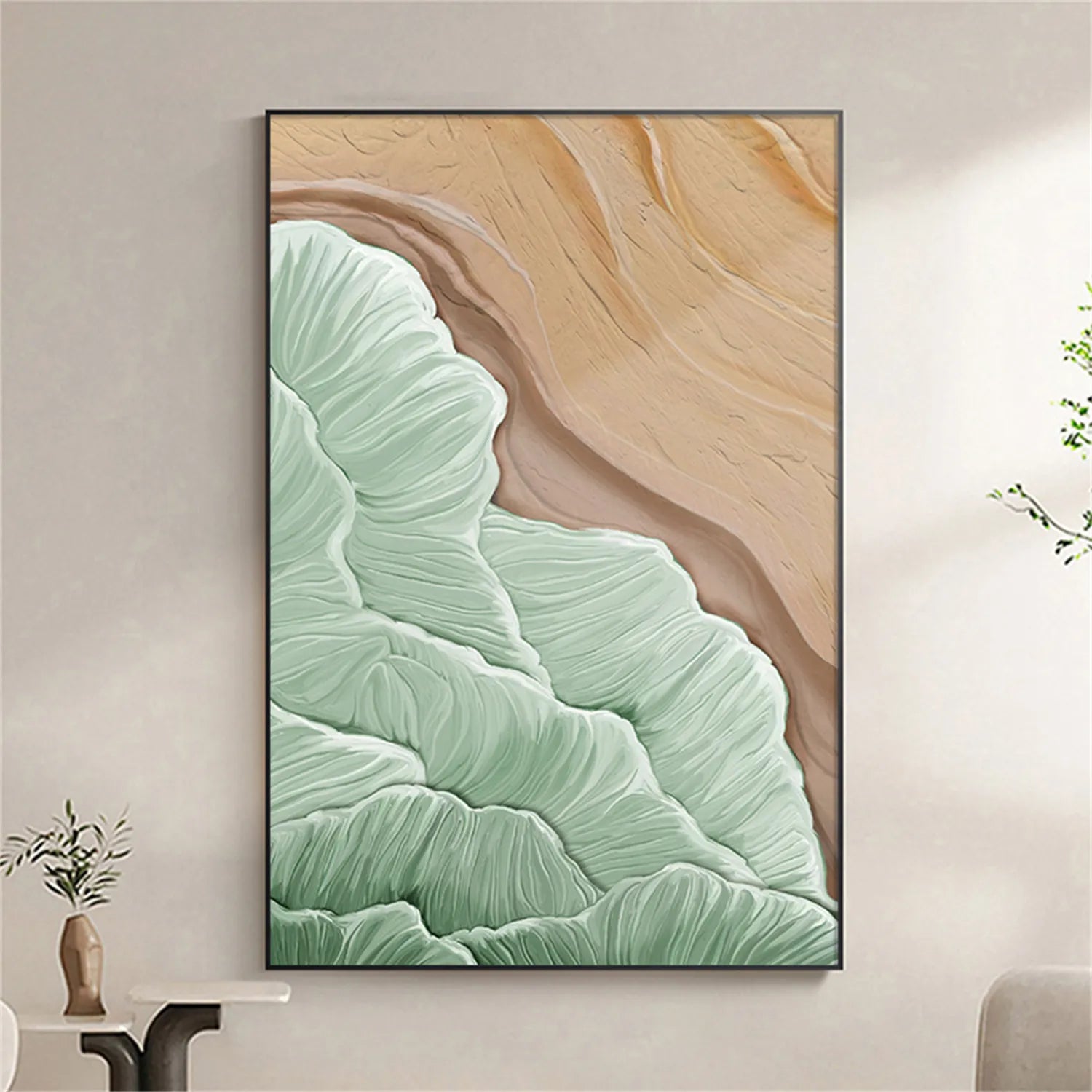 Ocean Textured Painting Canvas #OP009