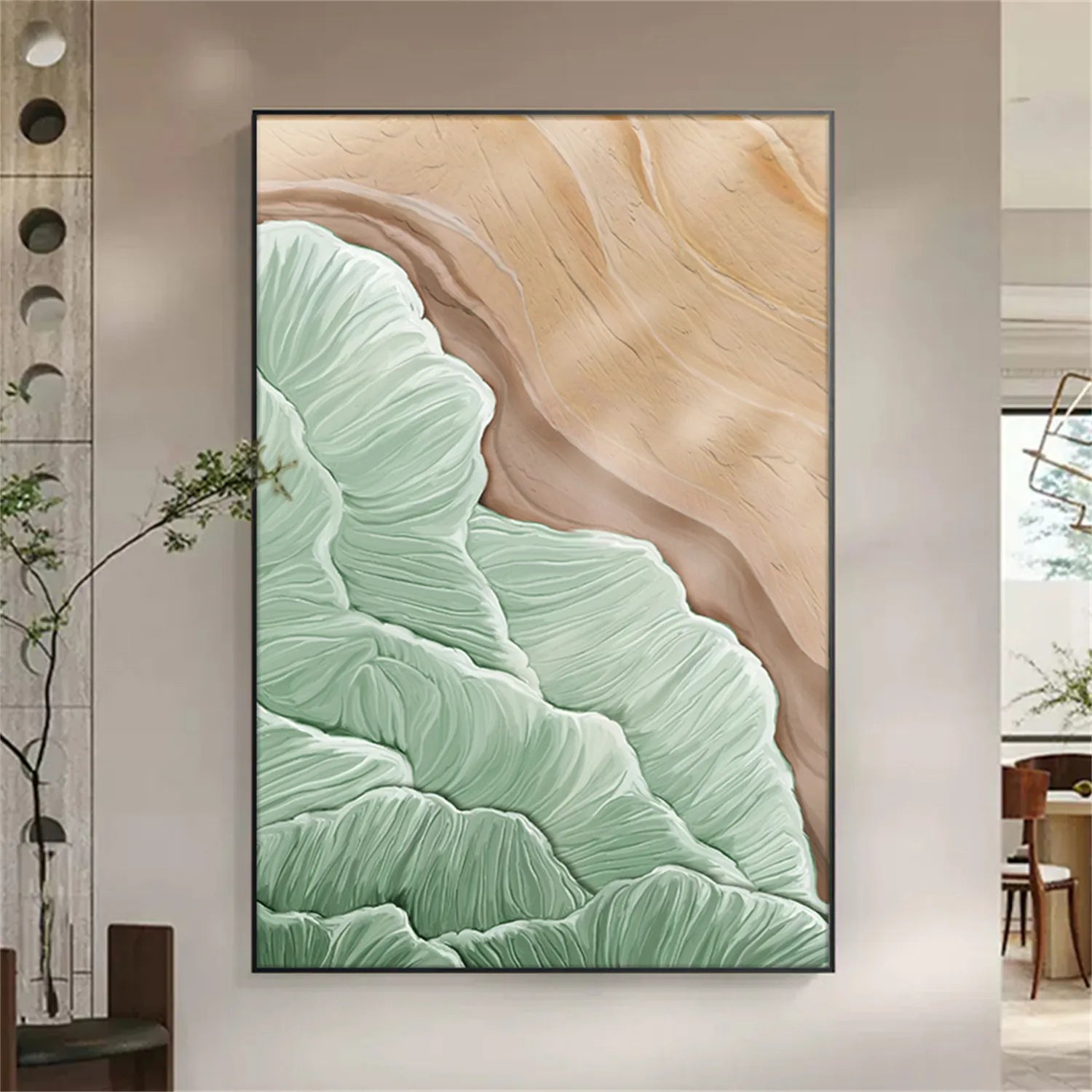 Ocean Textured Painting Canvas #OP009