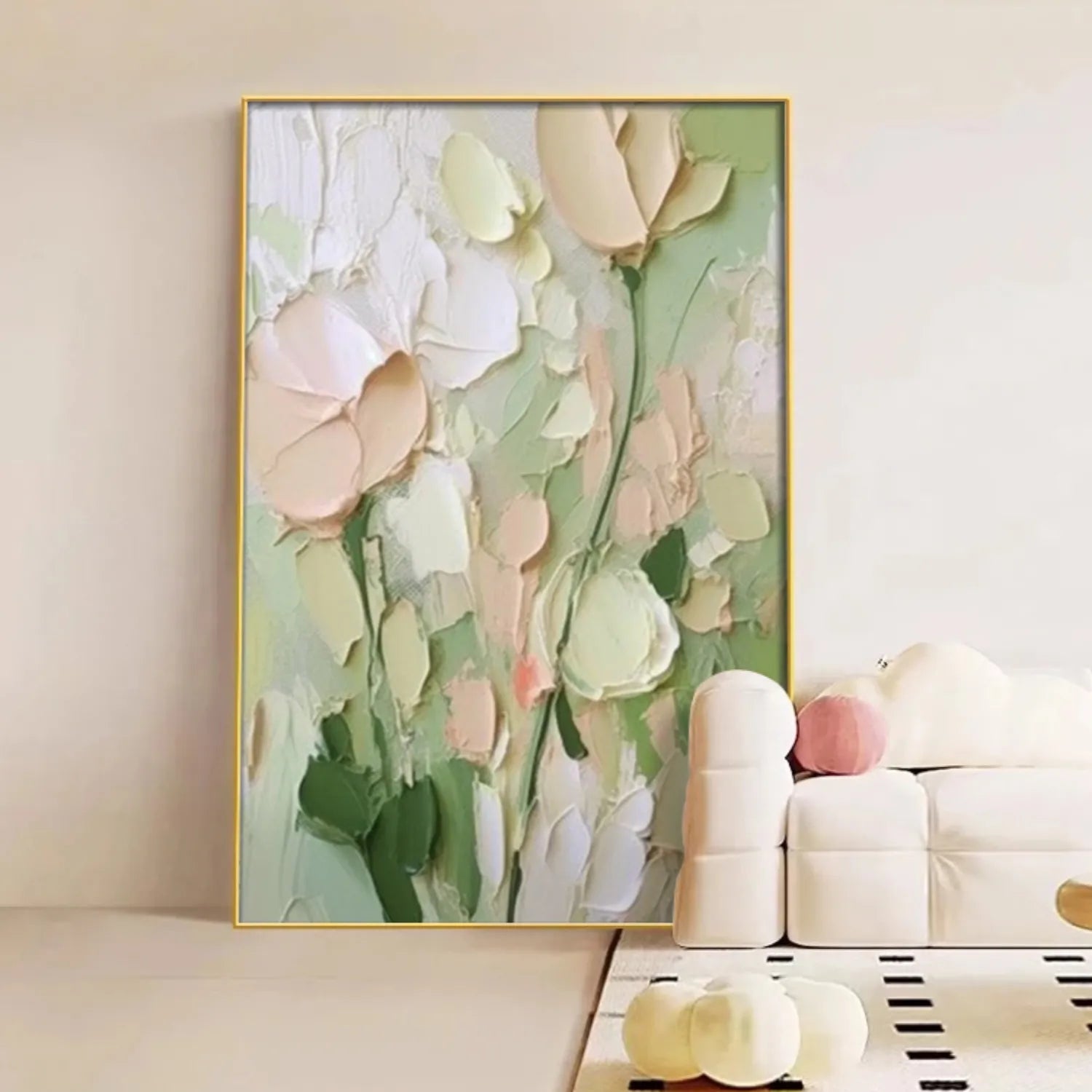 Flower Textured Painting Canvas #FP023