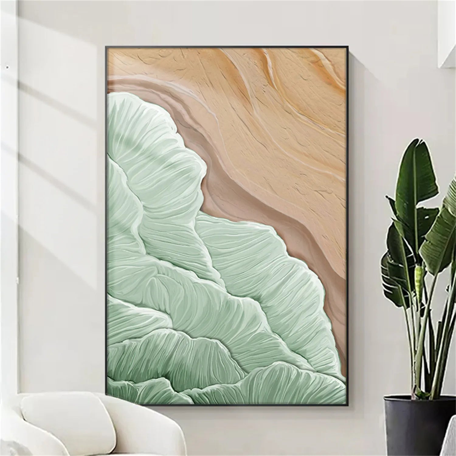 Ocean Textured Painting Canvas #OP009