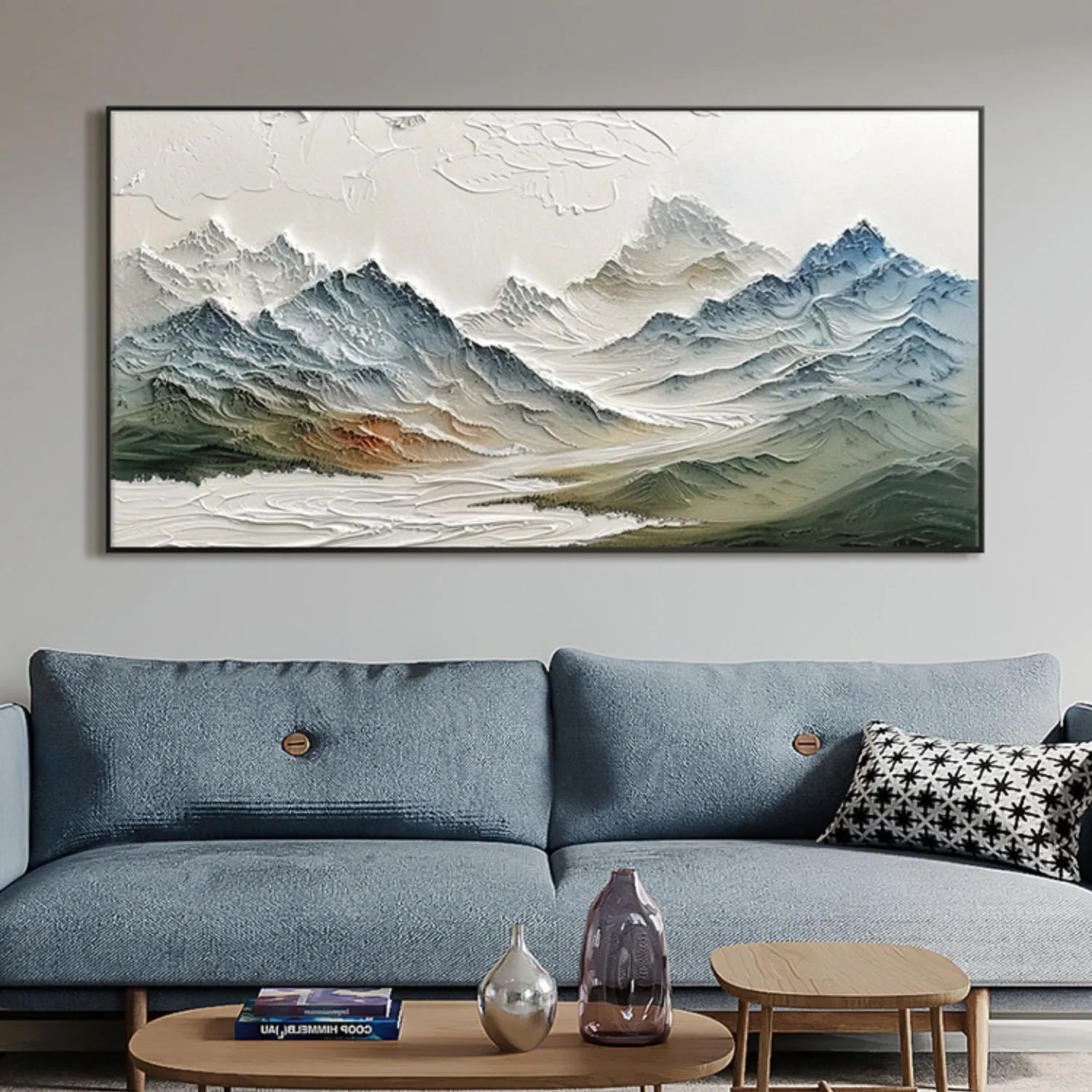 Colorful  Mountain Textured Abstract Painting #MT004