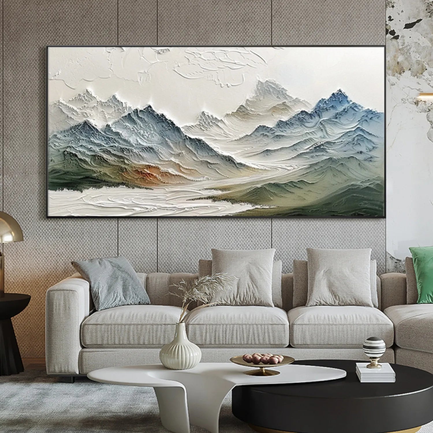 Colorful  Mountain Textured Abstract Painting #MT004