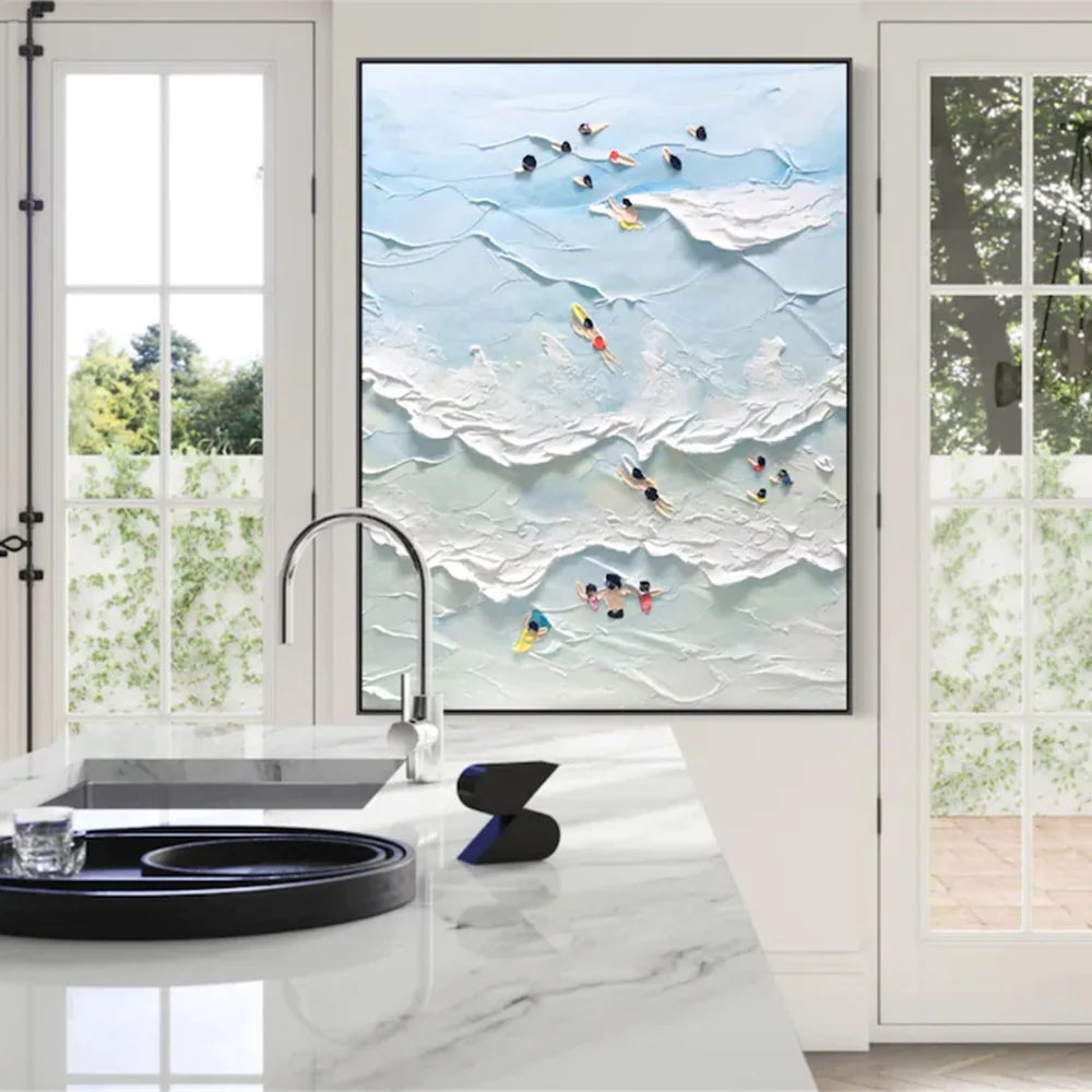 Swimming Sport Textured Wall Art #MS020