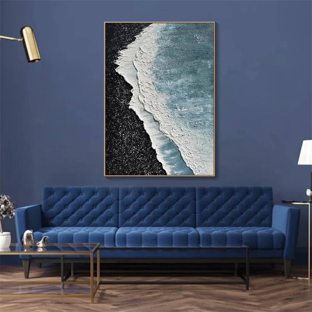 Ocean Textured Painting Canvas #OP026