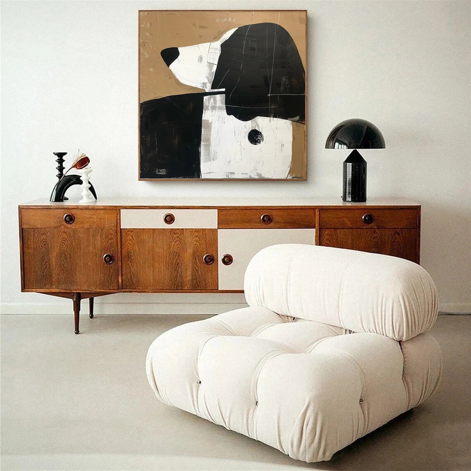 Abstract Animal Dog Wall Art #AC059
