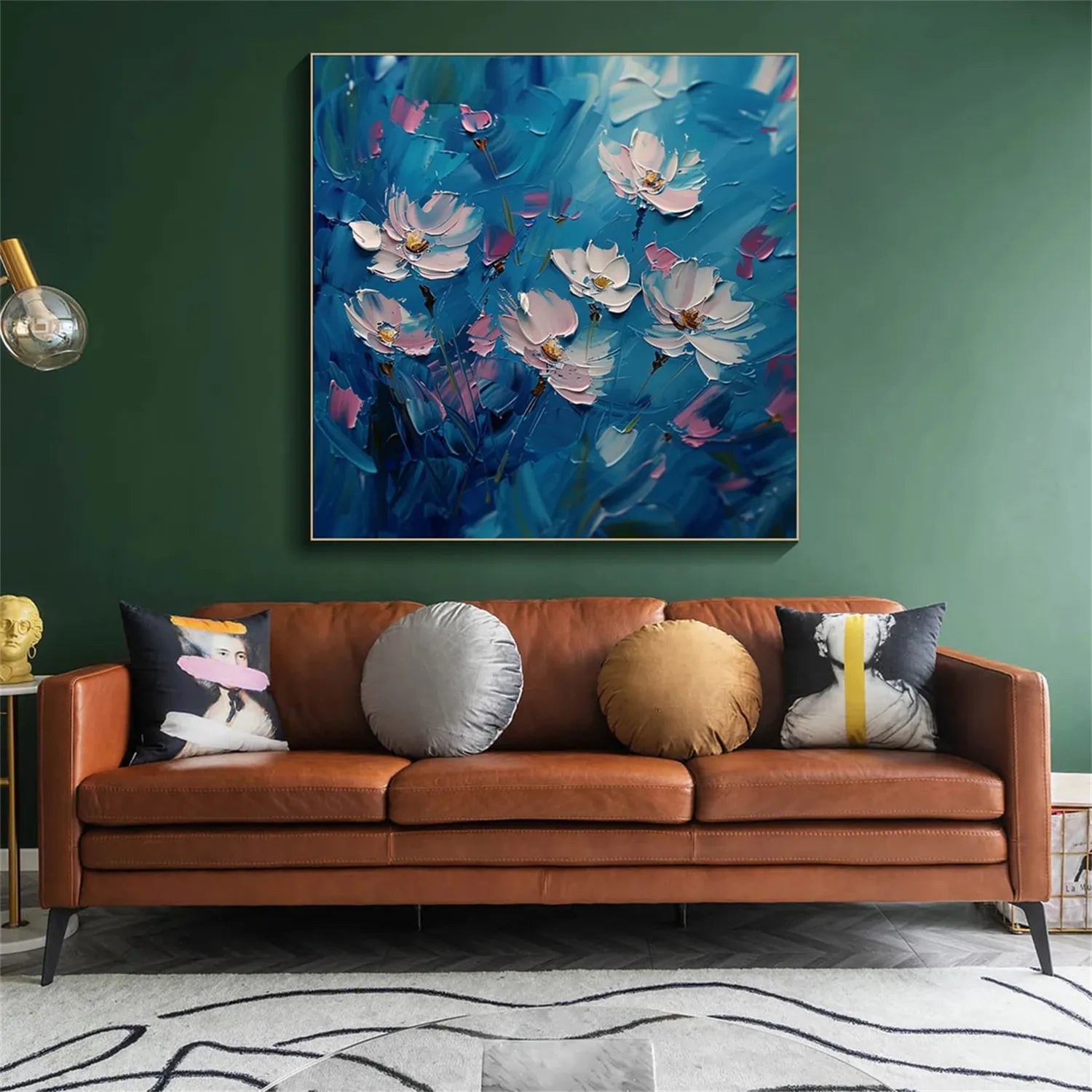 Flower Textured Painting Canvas #FP010