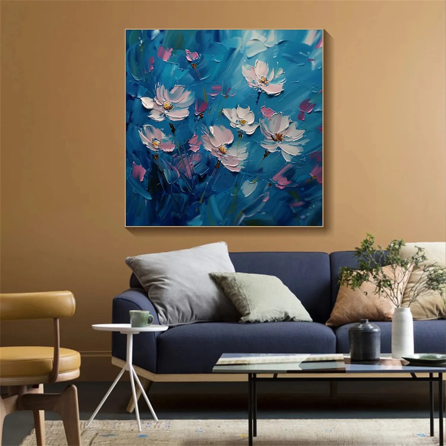 Flower Textured Painting Canvas #FP010