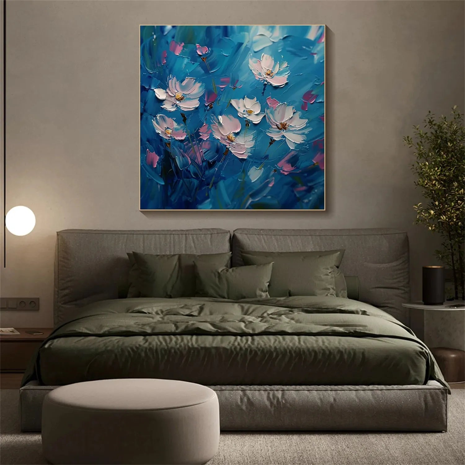 Flower Textured Painting Canvas #FP010