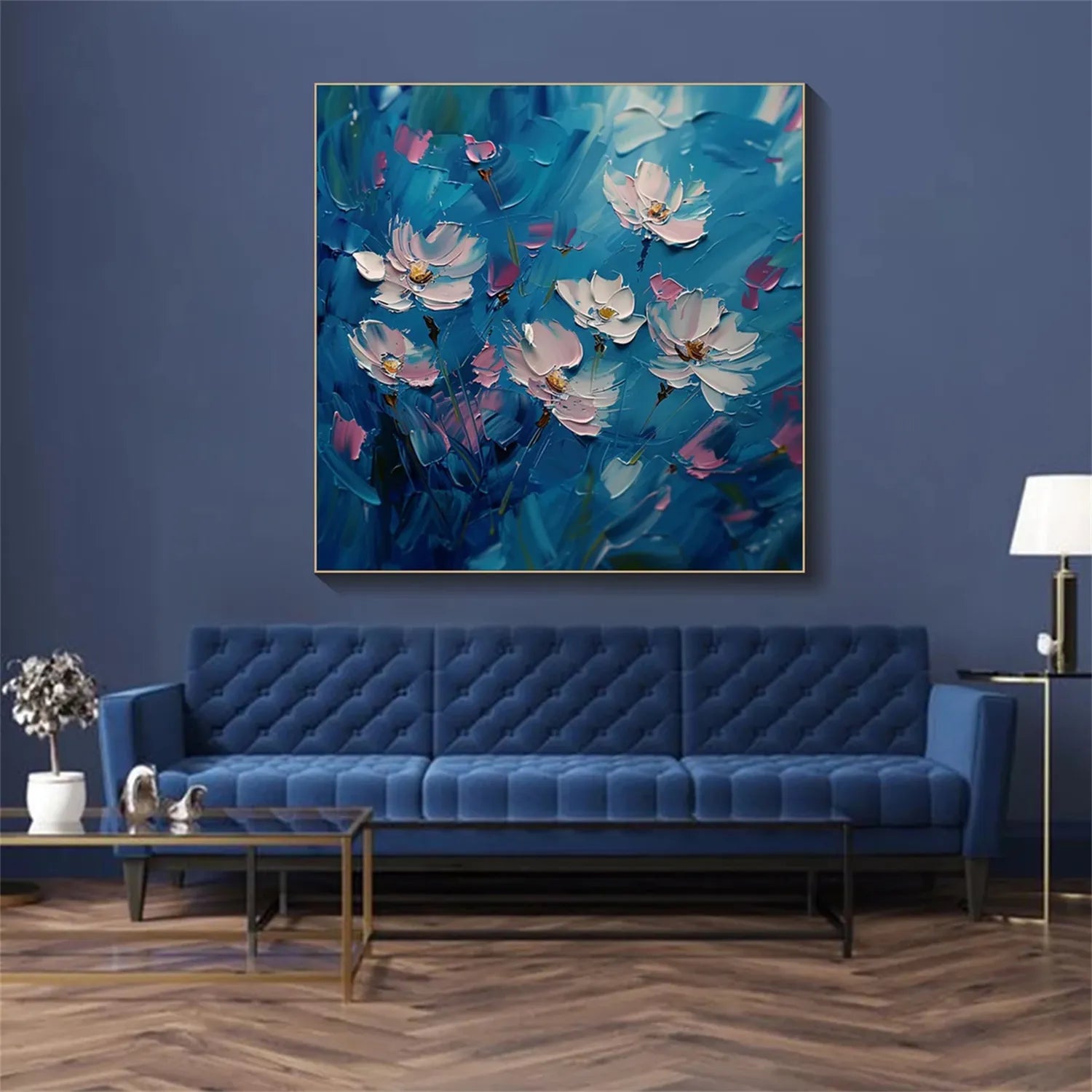 Flower Textured Painting Canvas #FP010