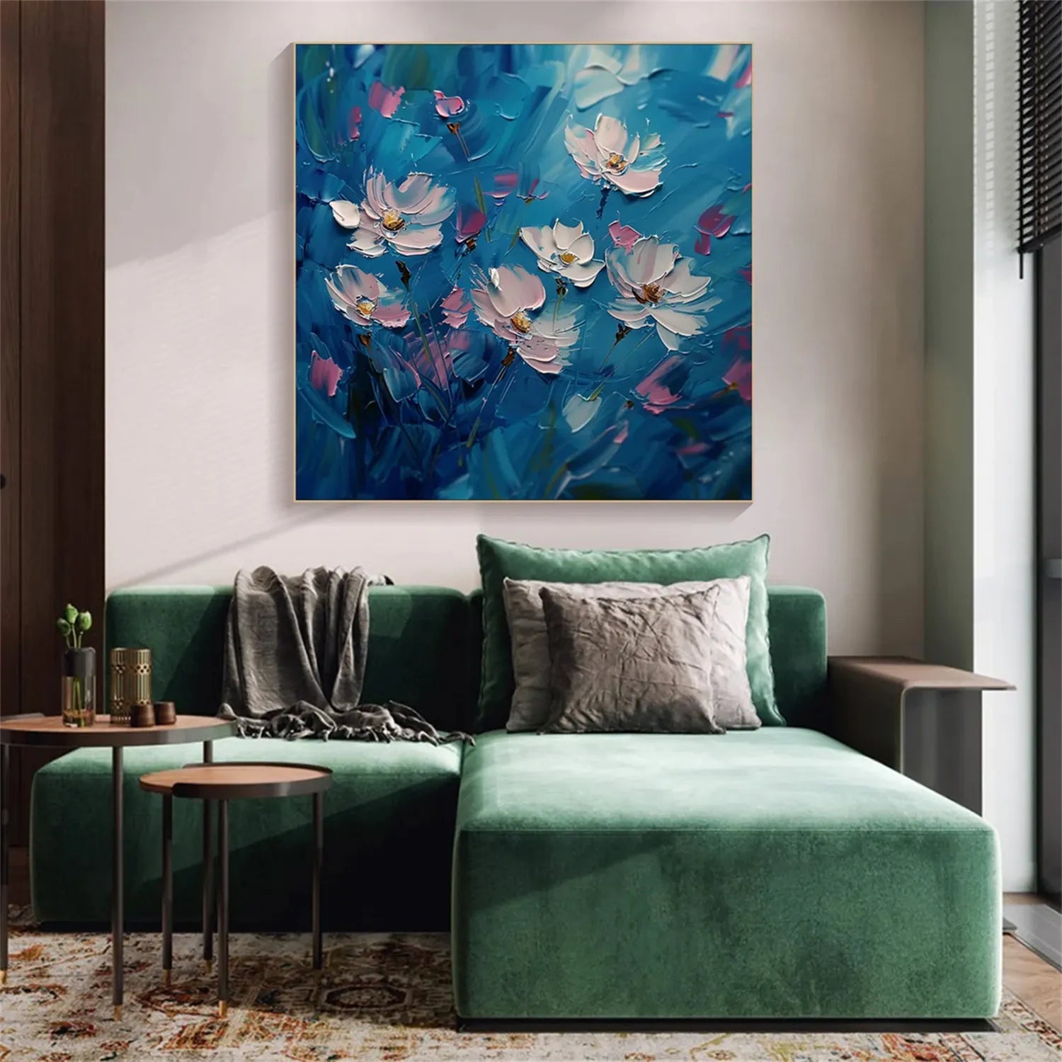 Flower Textured Painting Canvas #FP010