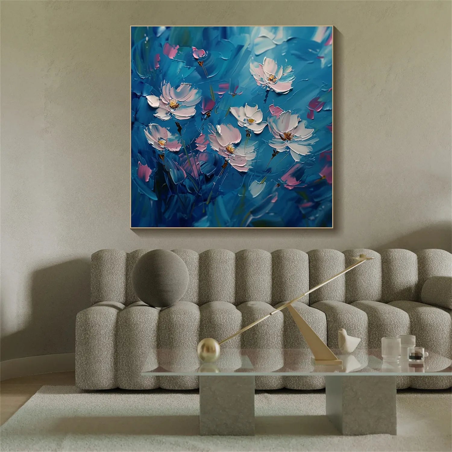 Flower Textured Painting Canvas #FP010