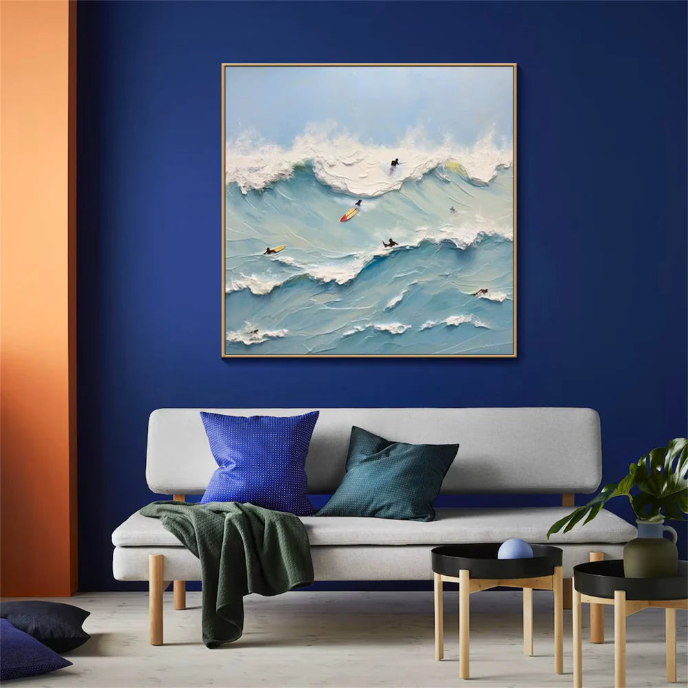 Surfing Sport Textured Wall Art #MS031