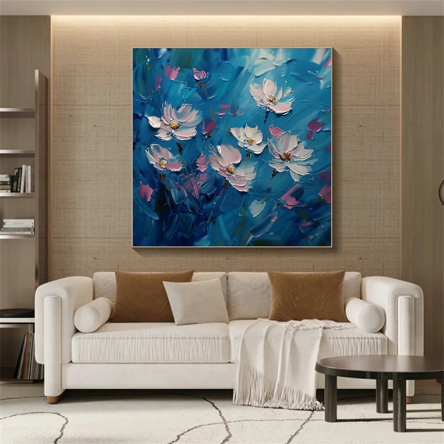 Flower Textured Painting Canvas #FP010