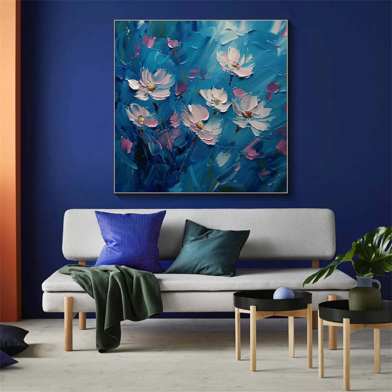 Flower Textured Painting Canvas #FP010