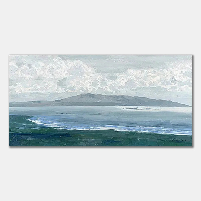 Ocean And Sky Textured Painting Canvas #OS002