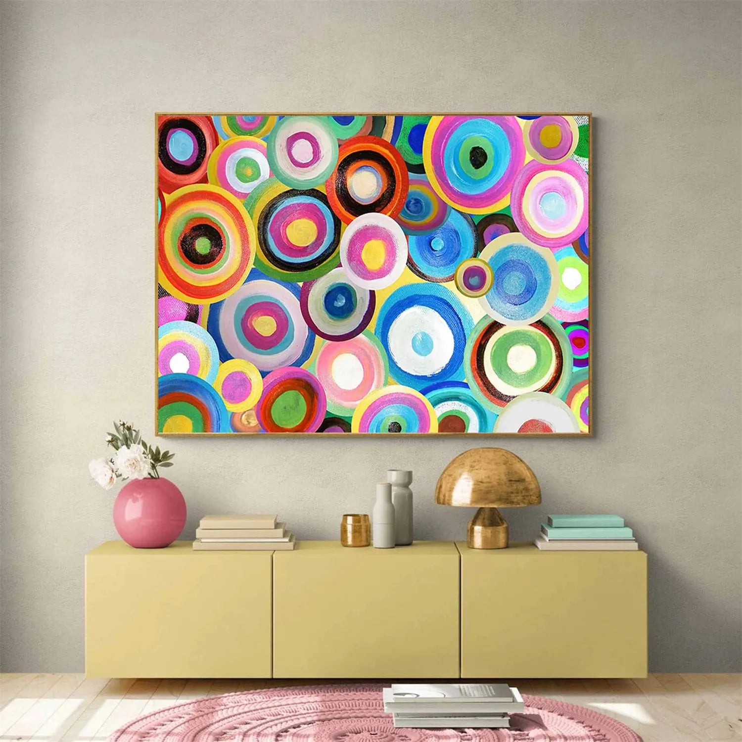 Colorful Abstract Painting Canvas #AP035