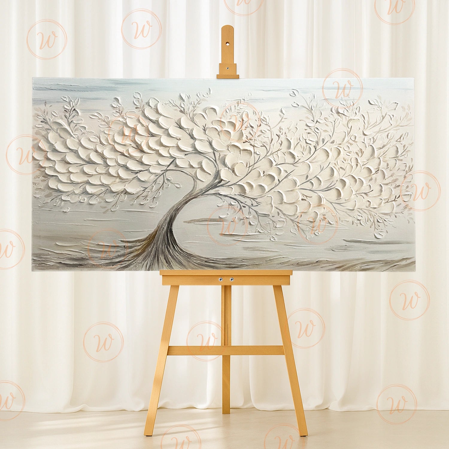 Tree Textured Painting Canvas #TP015