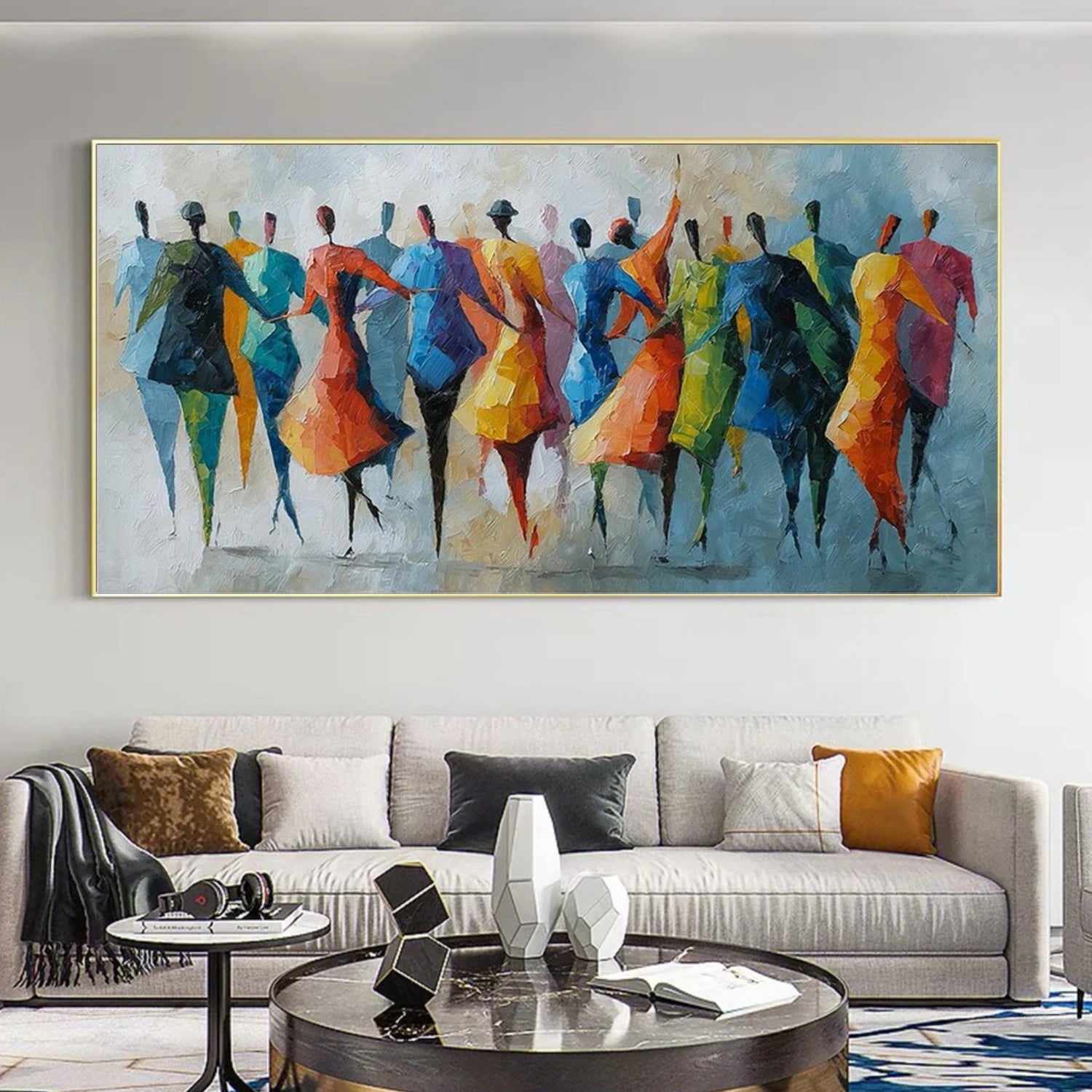 Abstract People Canvas Art #AE062