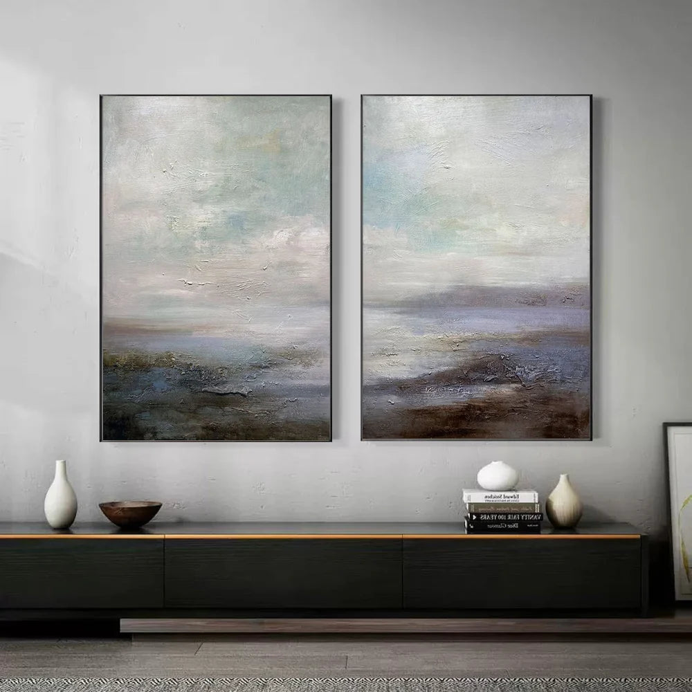 Abstract Painting Canvas Set of 2 #AP005