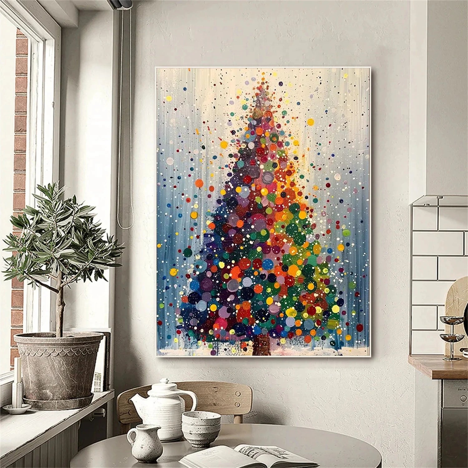 Colorful Tree Abstract Wall Art #TP083