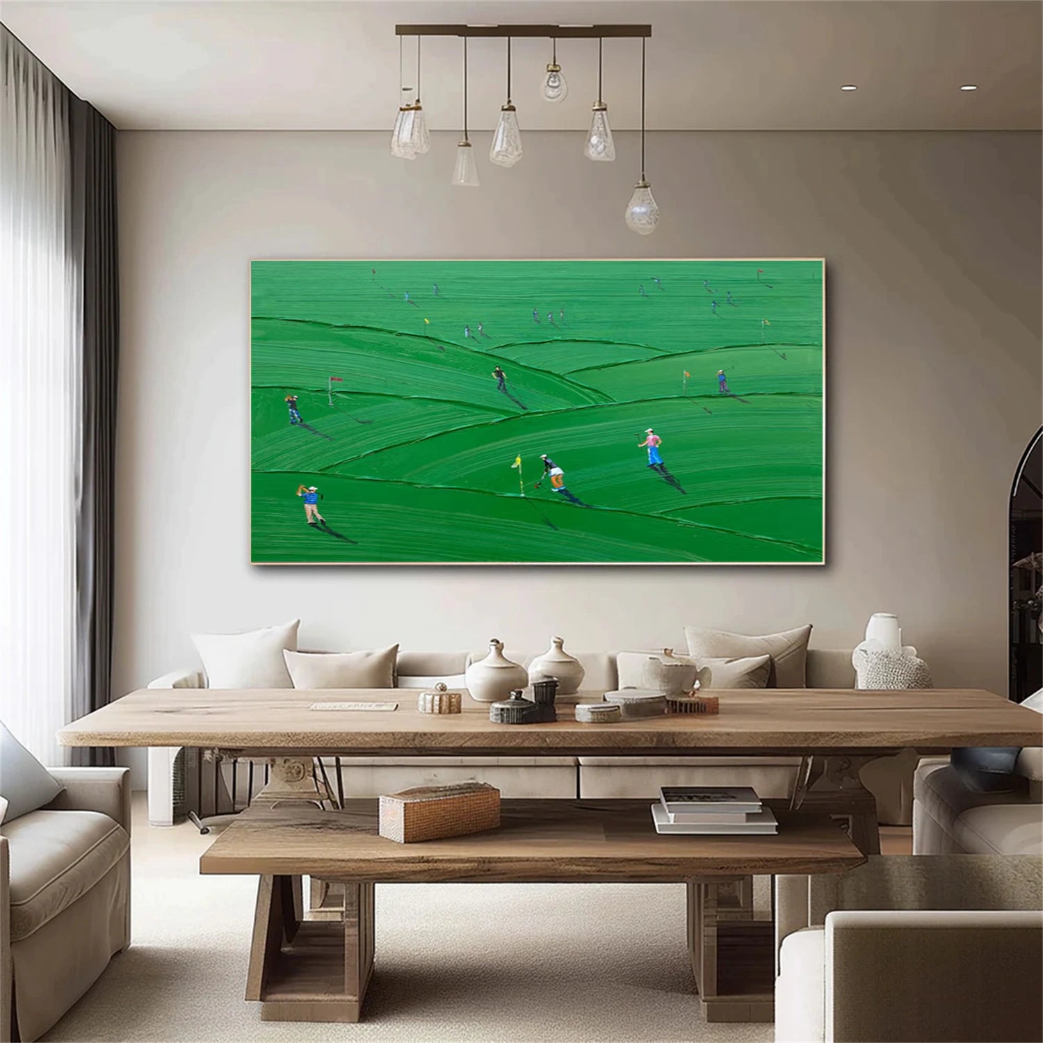 Golf Sport Textured Wall Art #MS092