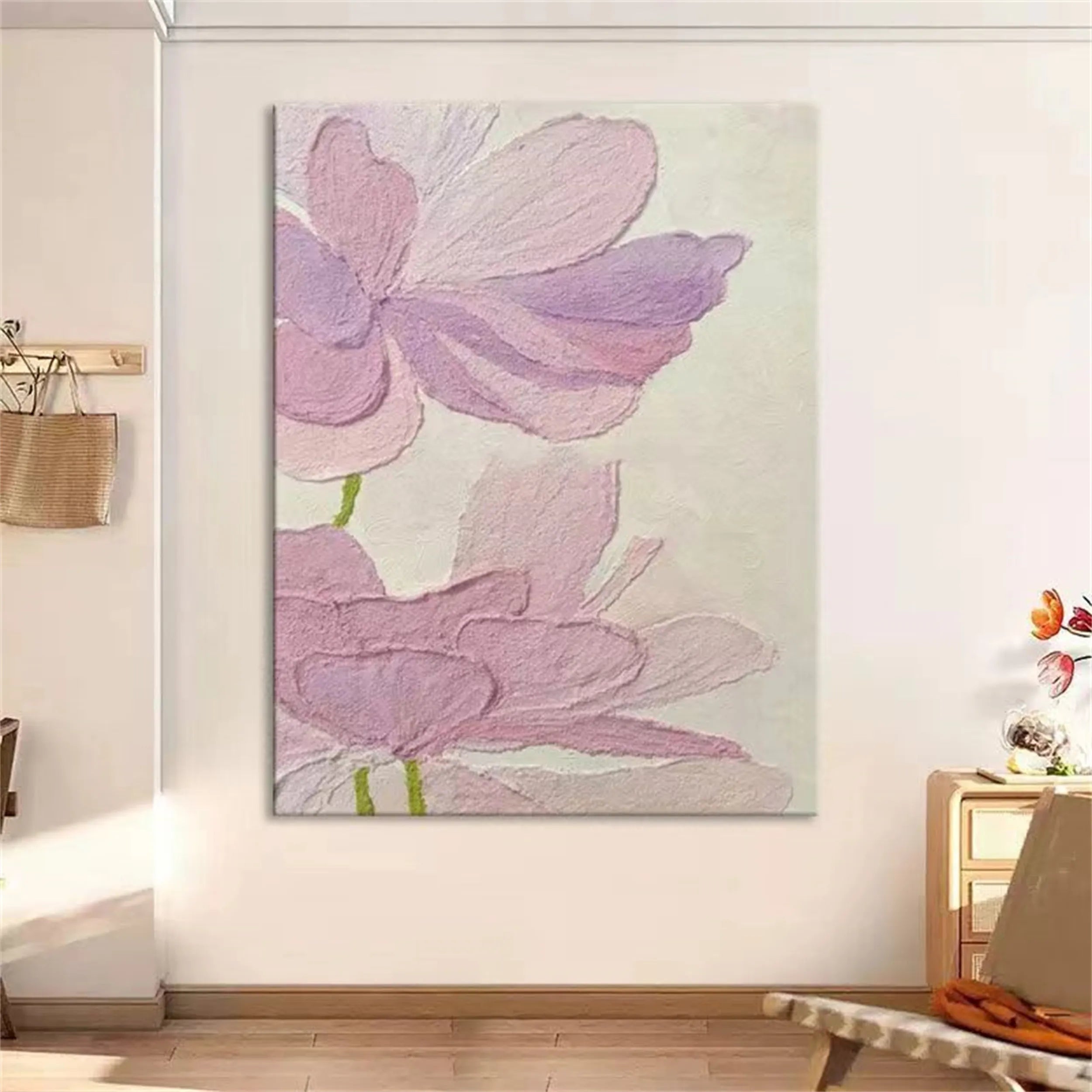 Flower Textured Painting Canvas #FP001