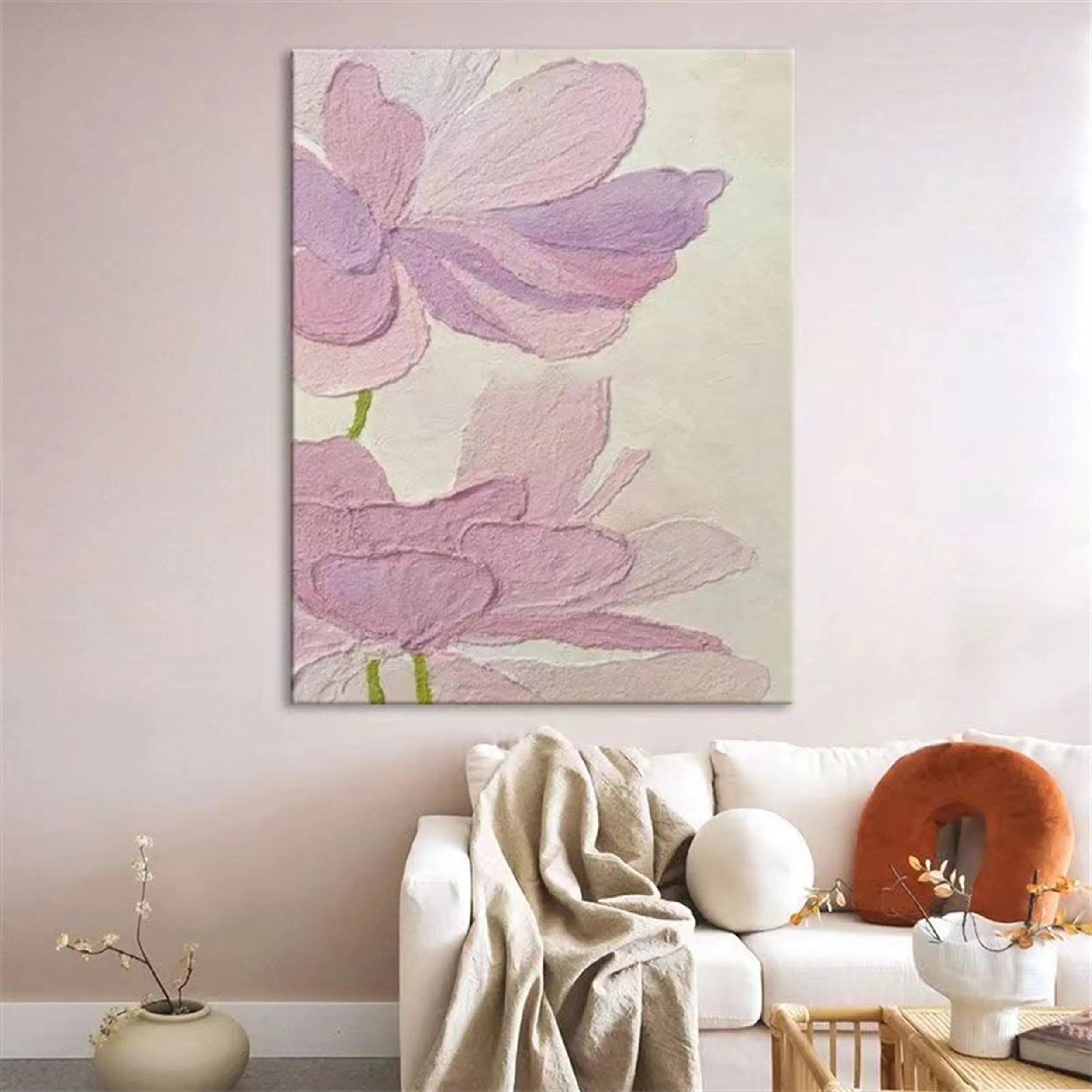 Flower Textured Painting Canvas #FP001