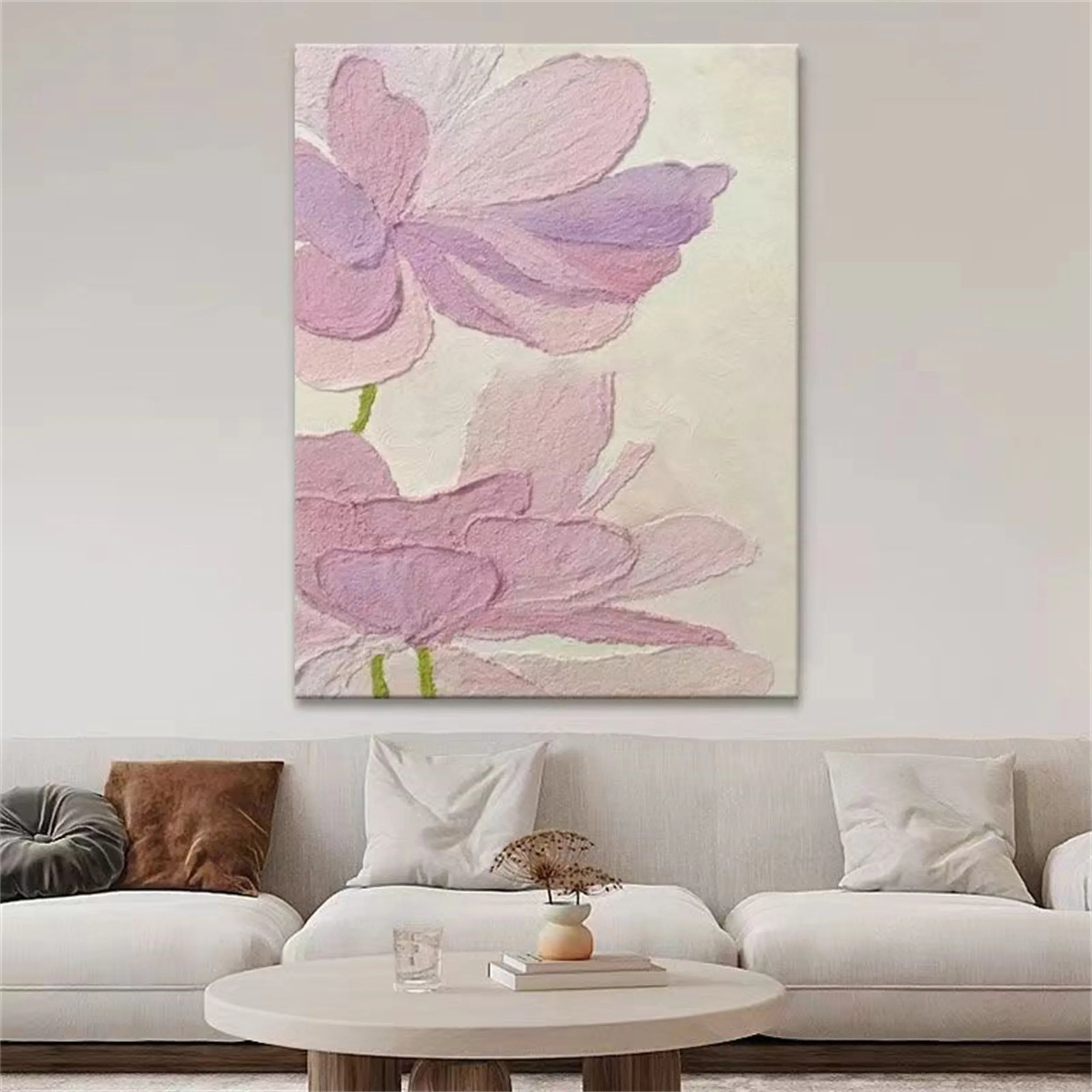 Flower Textured Painting Canvas #FP001