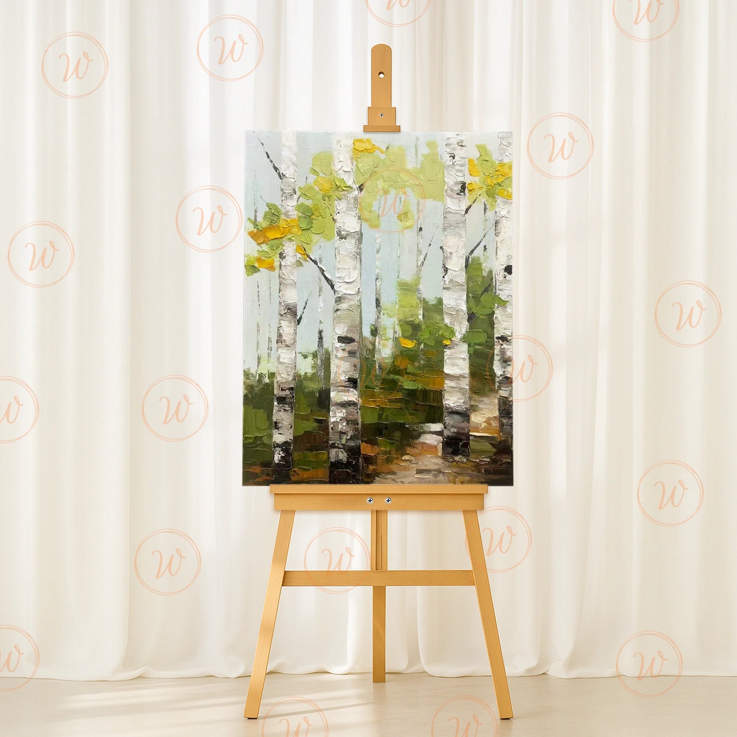 Tree Abstract Textured Wall Art #TP039