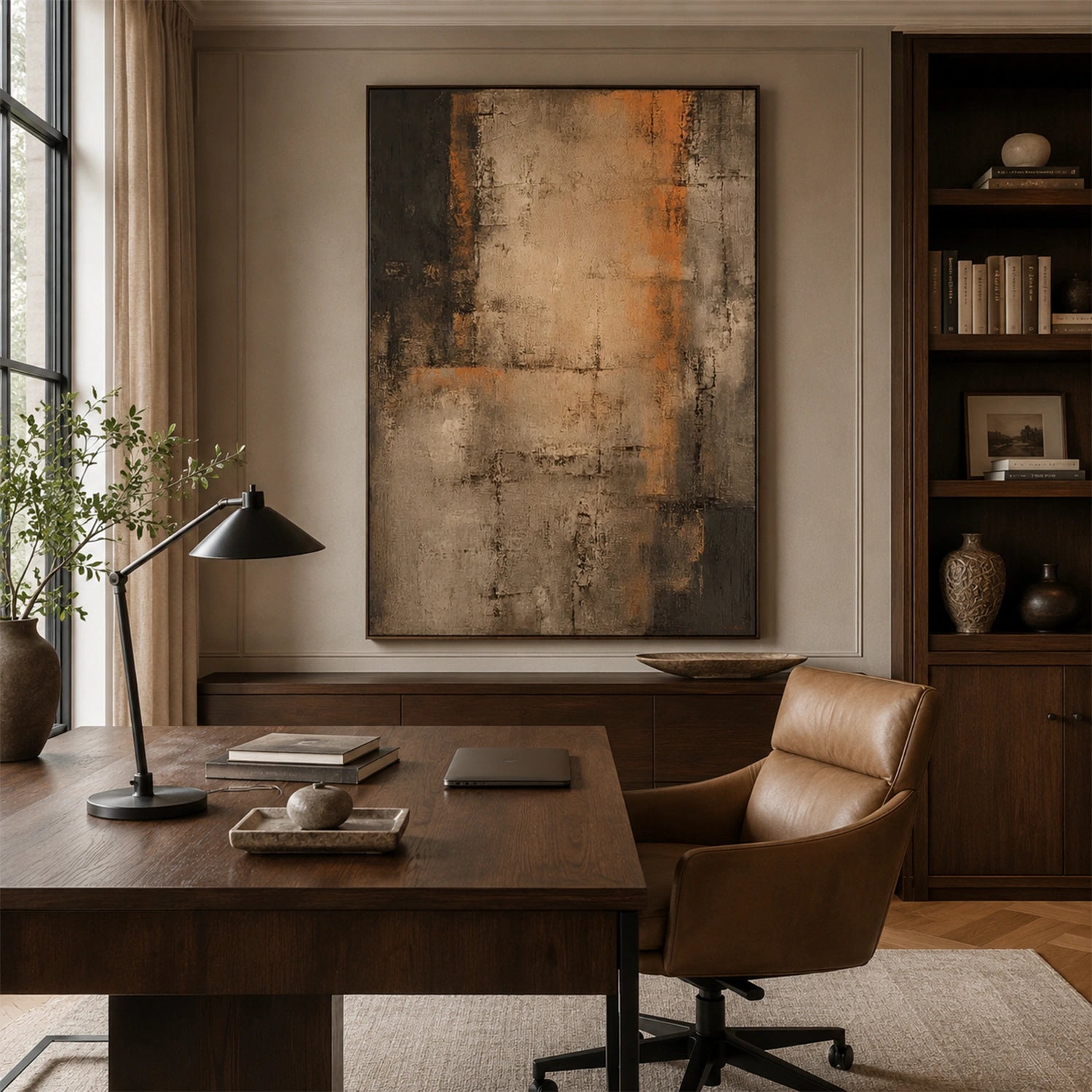 Wabi Sabi Textured Canvas Art #WS138