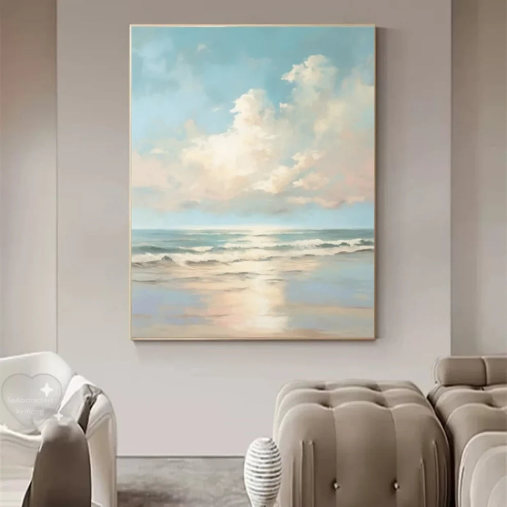 Ocean And Sky Painting Canvas #OS052