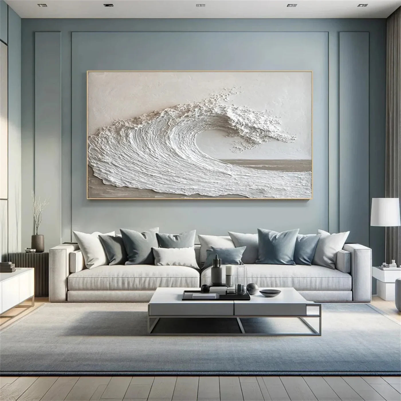 Ocean Textured Painting Canvas #OP023