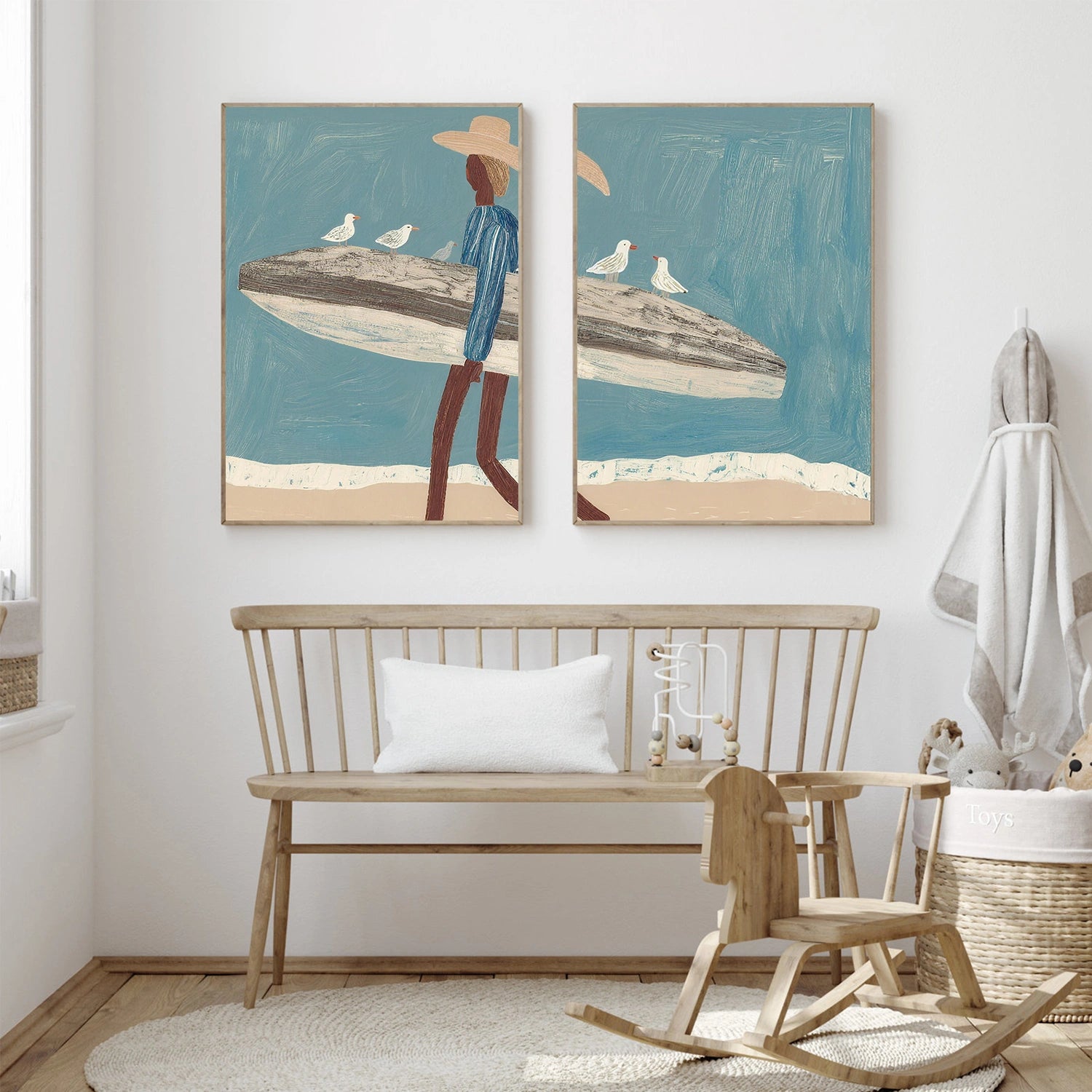 Abstract Portrait Canvas Art Set of 2 #AE101