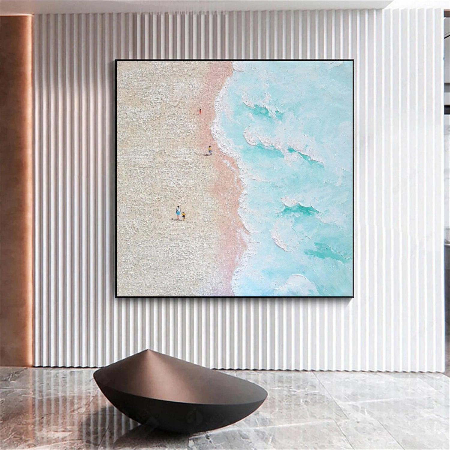 Ocean Abstract Textured Wall Art #OP034