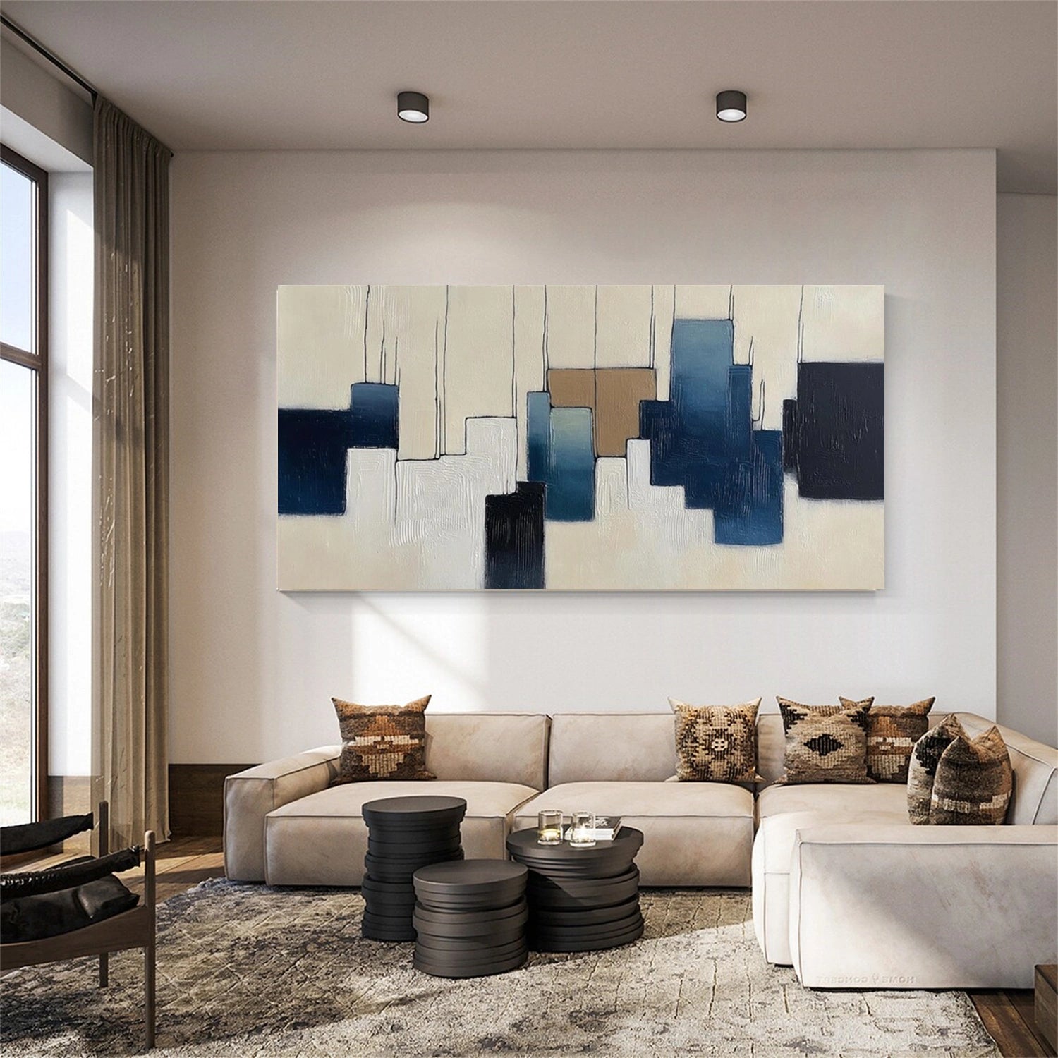 Abstract Textured Wall Art #AT131