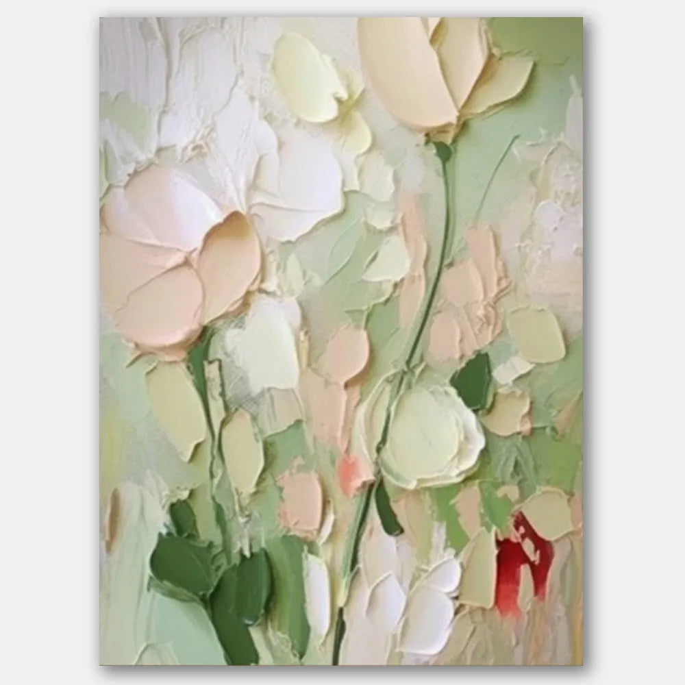 Flower Textured Painting Canvas #FP023