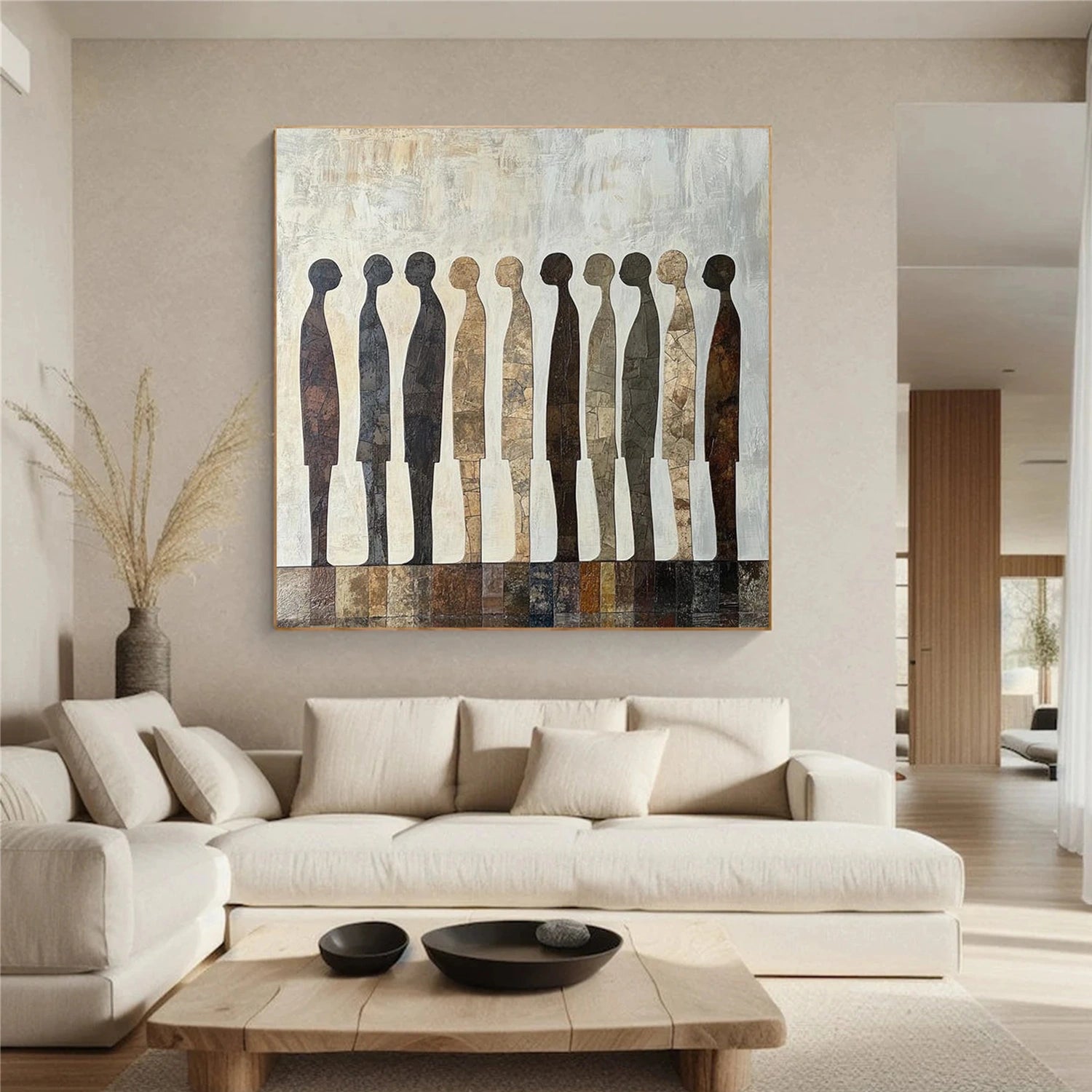 Abstract Portrait Canvas Art #AE121