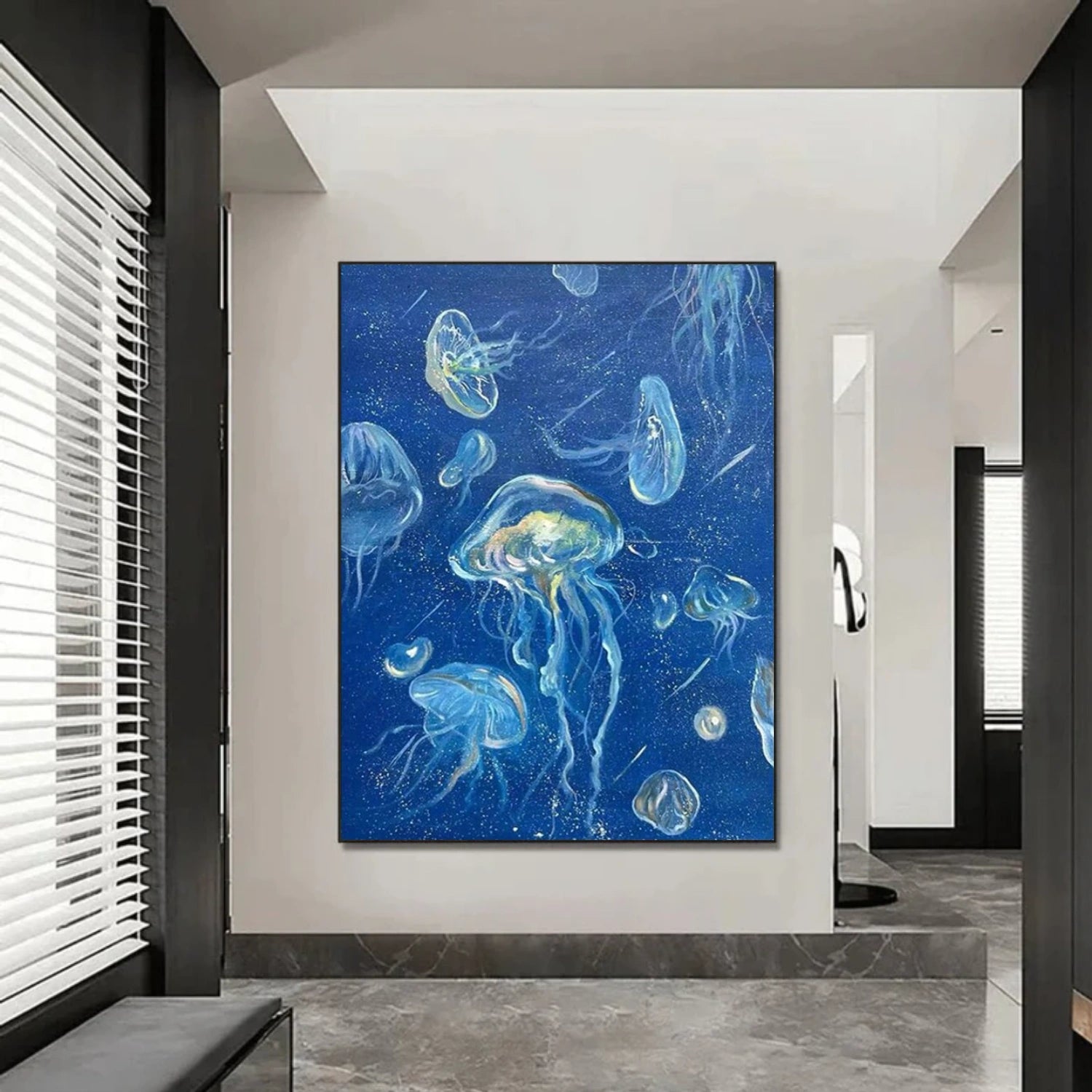 Abstract Animal Jellyfish Wall Art #AC064