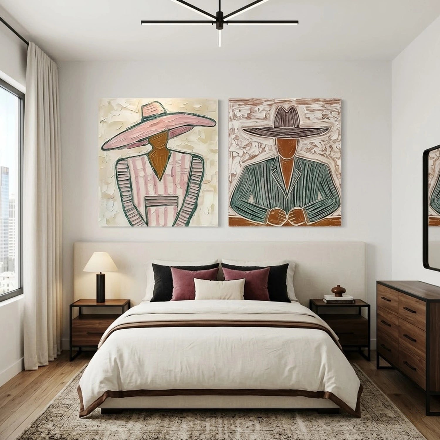 Vintage Americana Art Set of 2 #VT016