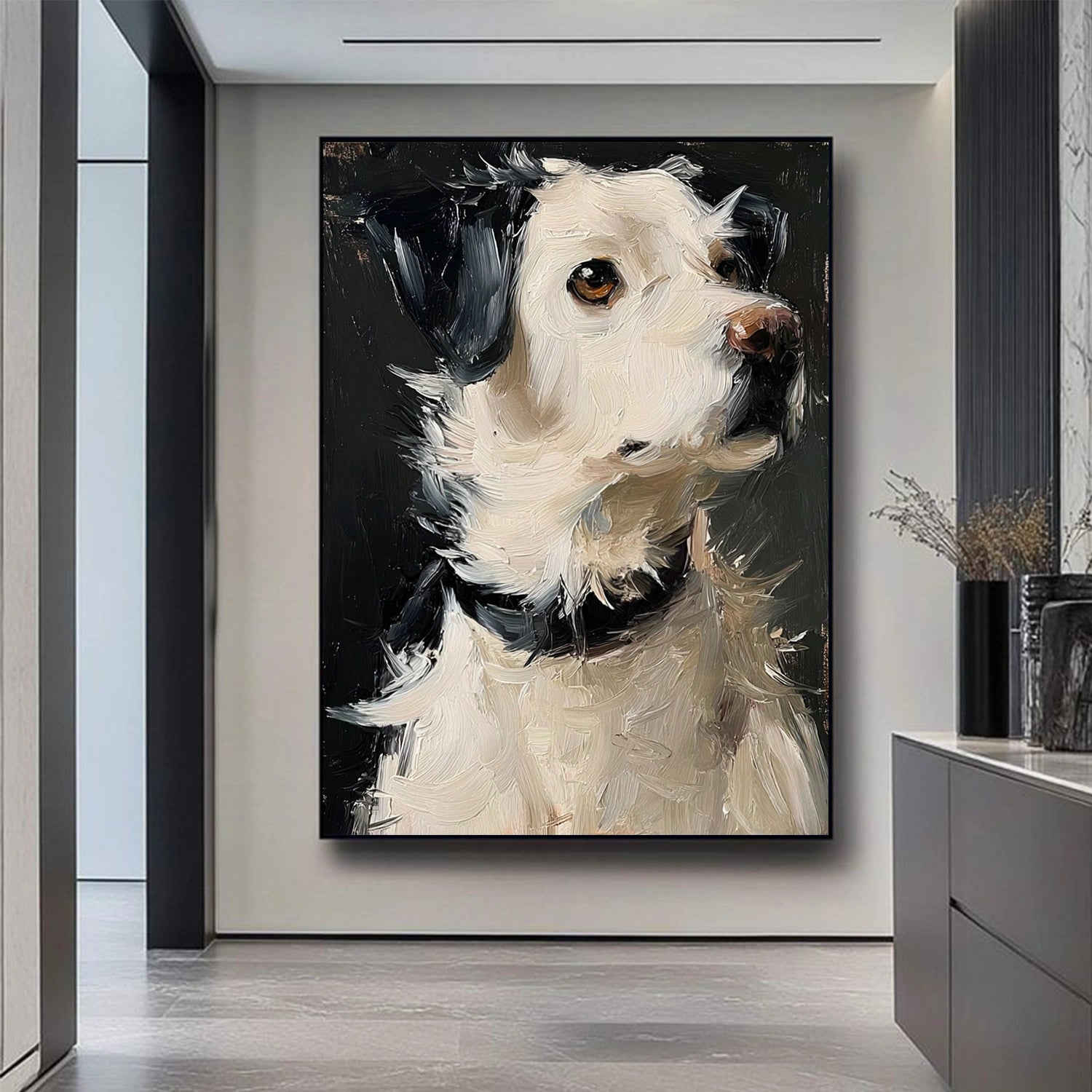 Abstract Animal Dog Wall Art #AC103