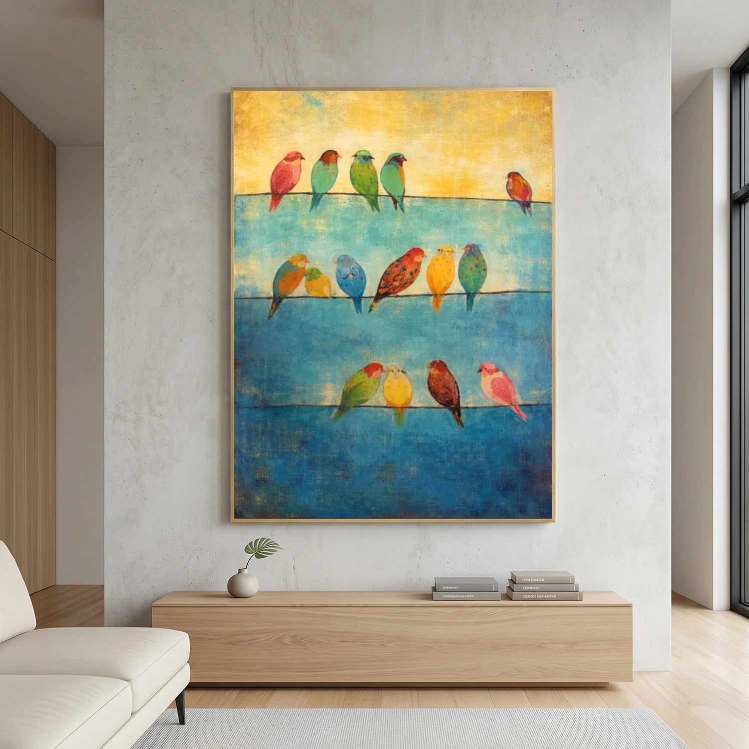 Abstract Animal Bird Wall Art #AC130