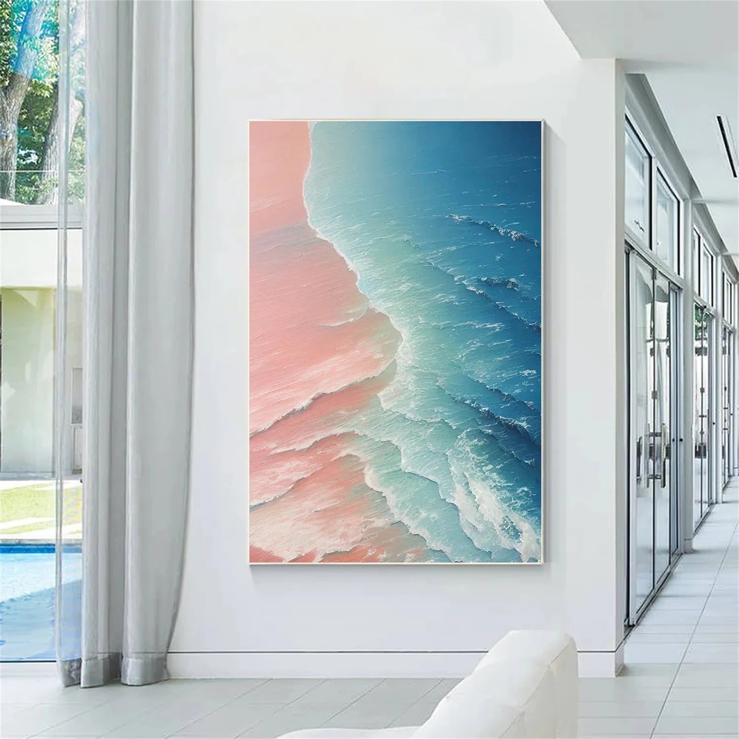 Ocean Textured Painting Canvas #OP017