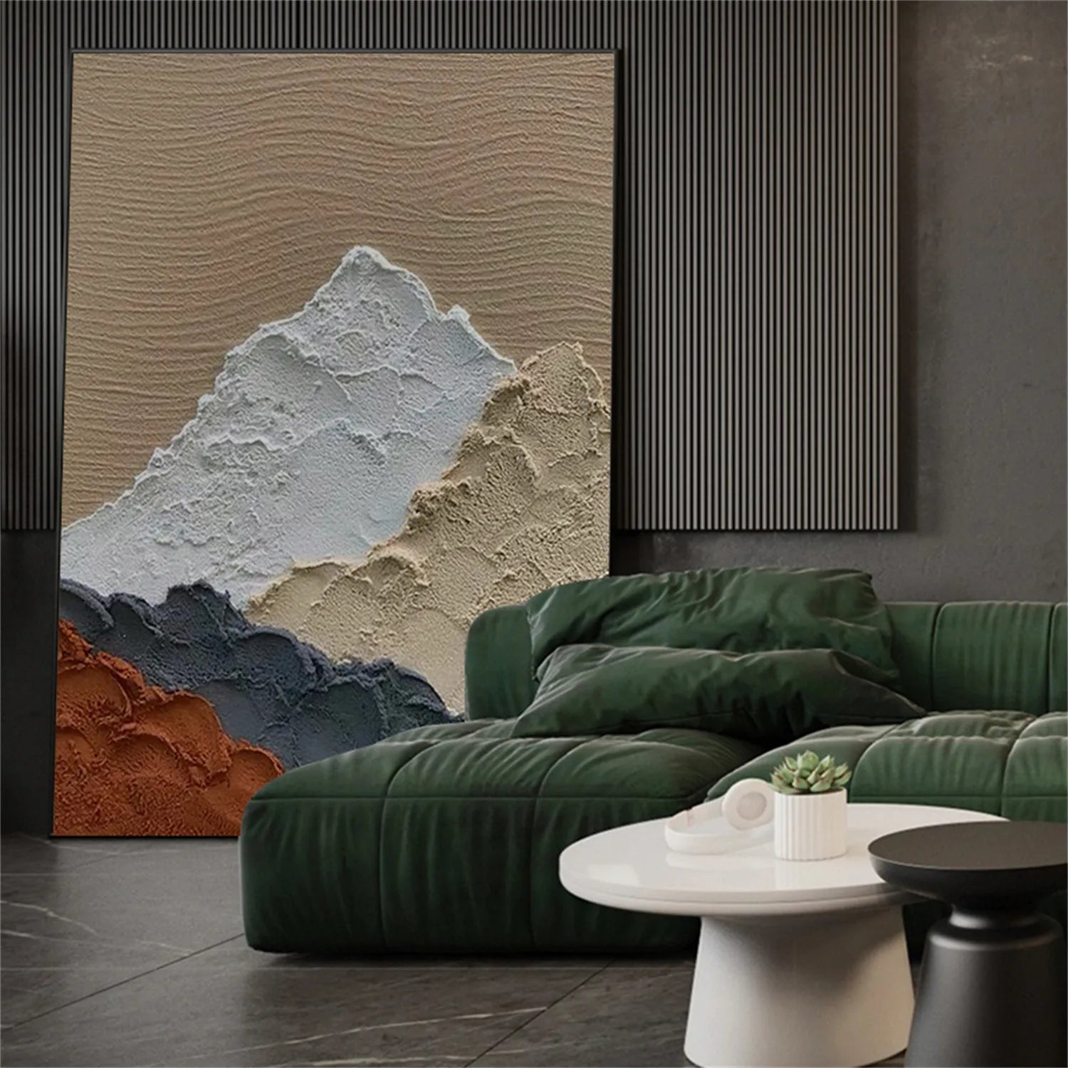 Colorful Mountain Textured Abstract Painting #MT030