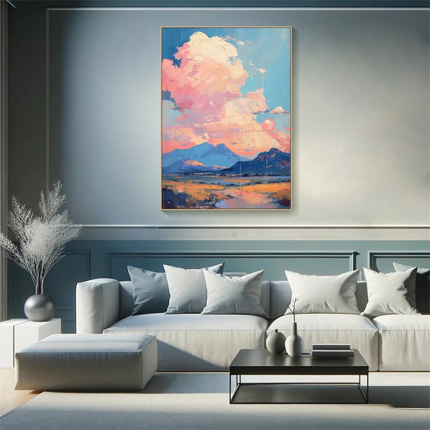 Colorful Landscape Abstract Wall Art #AP051