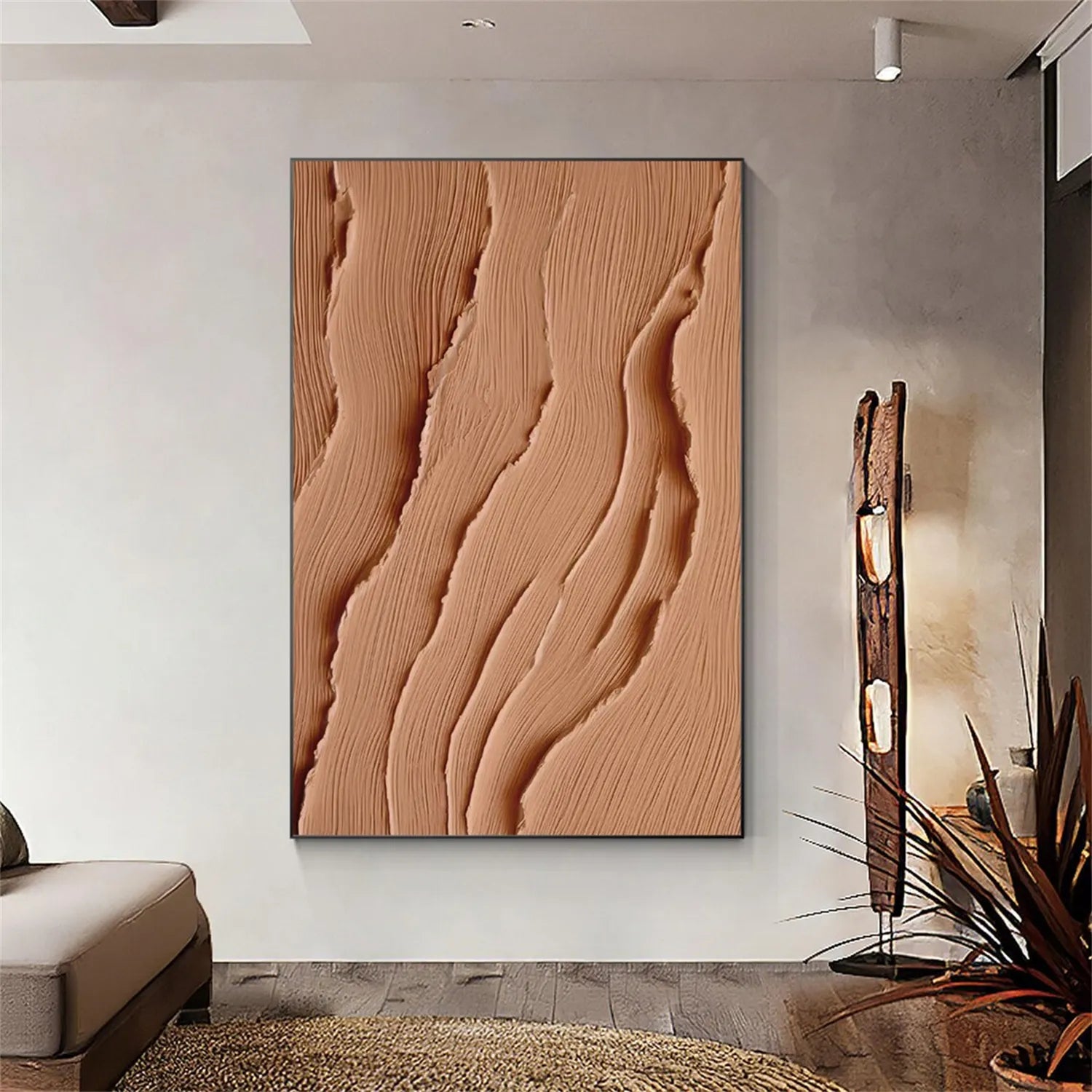 Minimalist Textured Painting Canvas #MT018