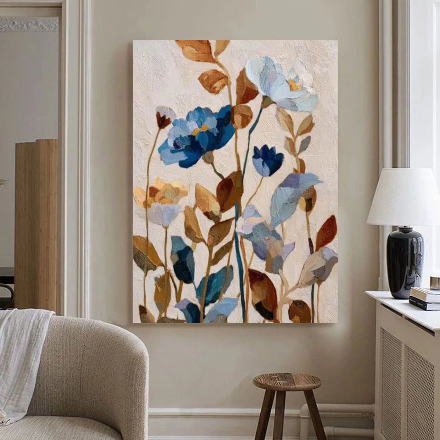 Colorful Flower Abstract Wall Art #FP140