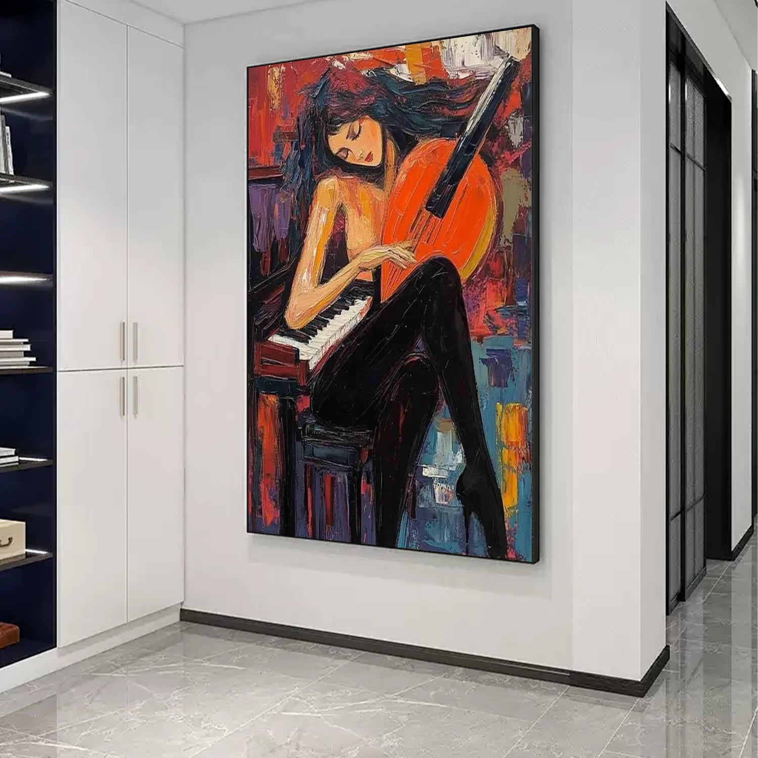 Abstract Portrait Canvas Art #AE015