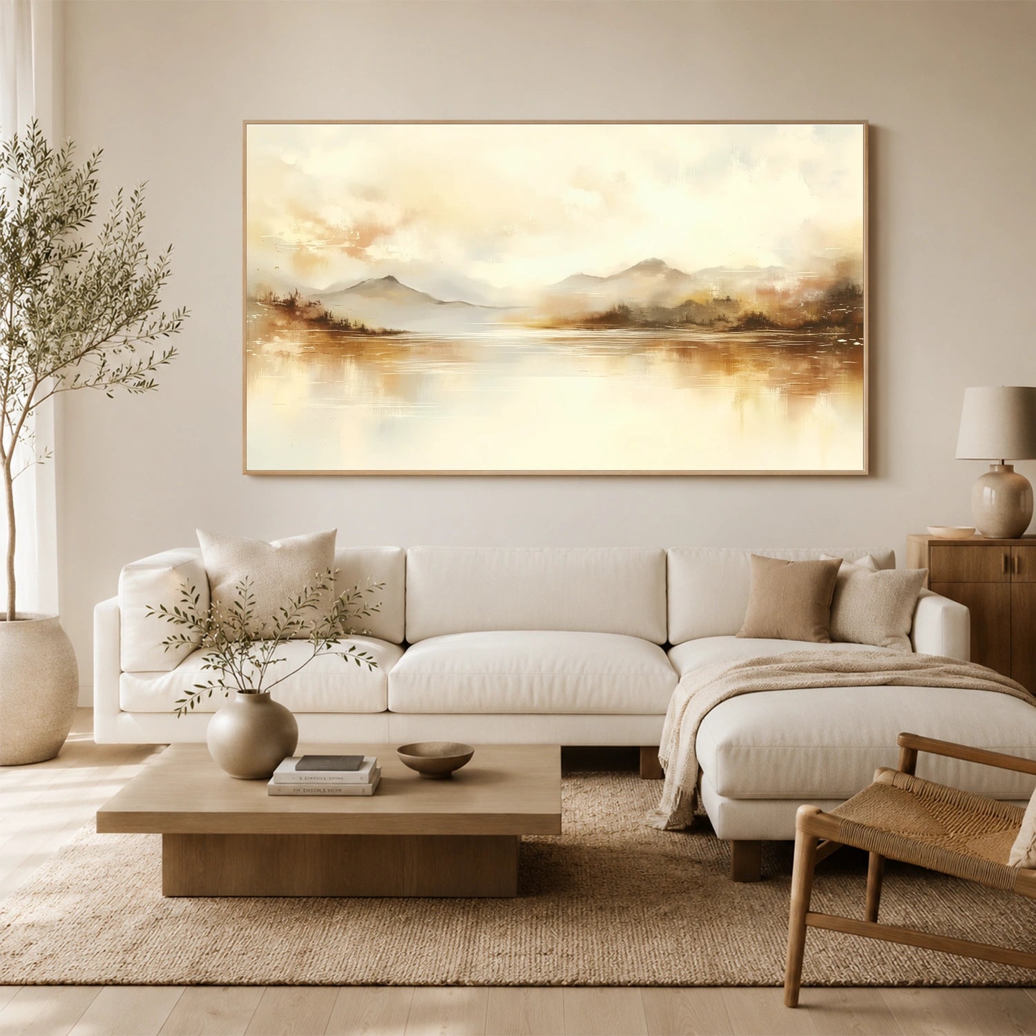 Abstract Mountain Canvas Art #MO068