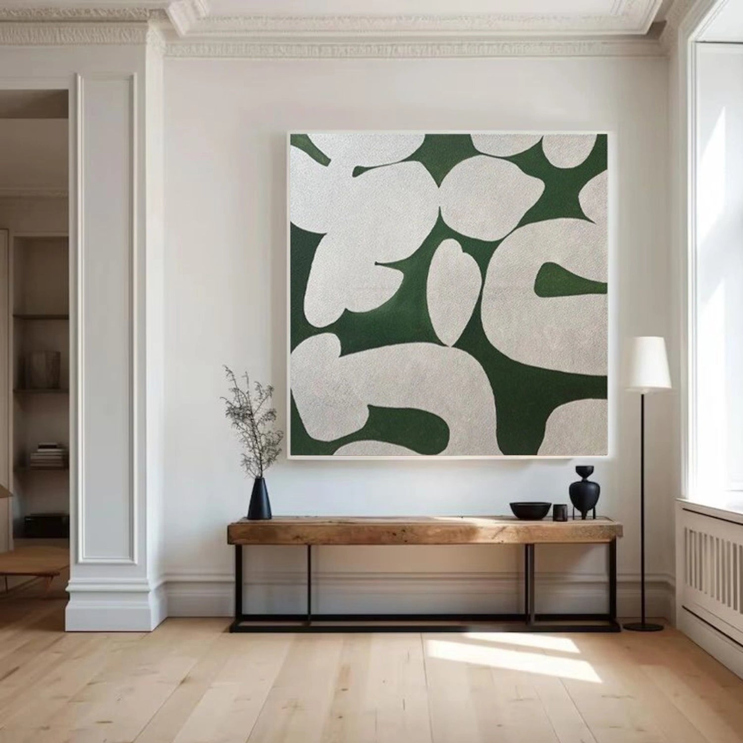 Green Wabi Sabi Canvas Art #WS116