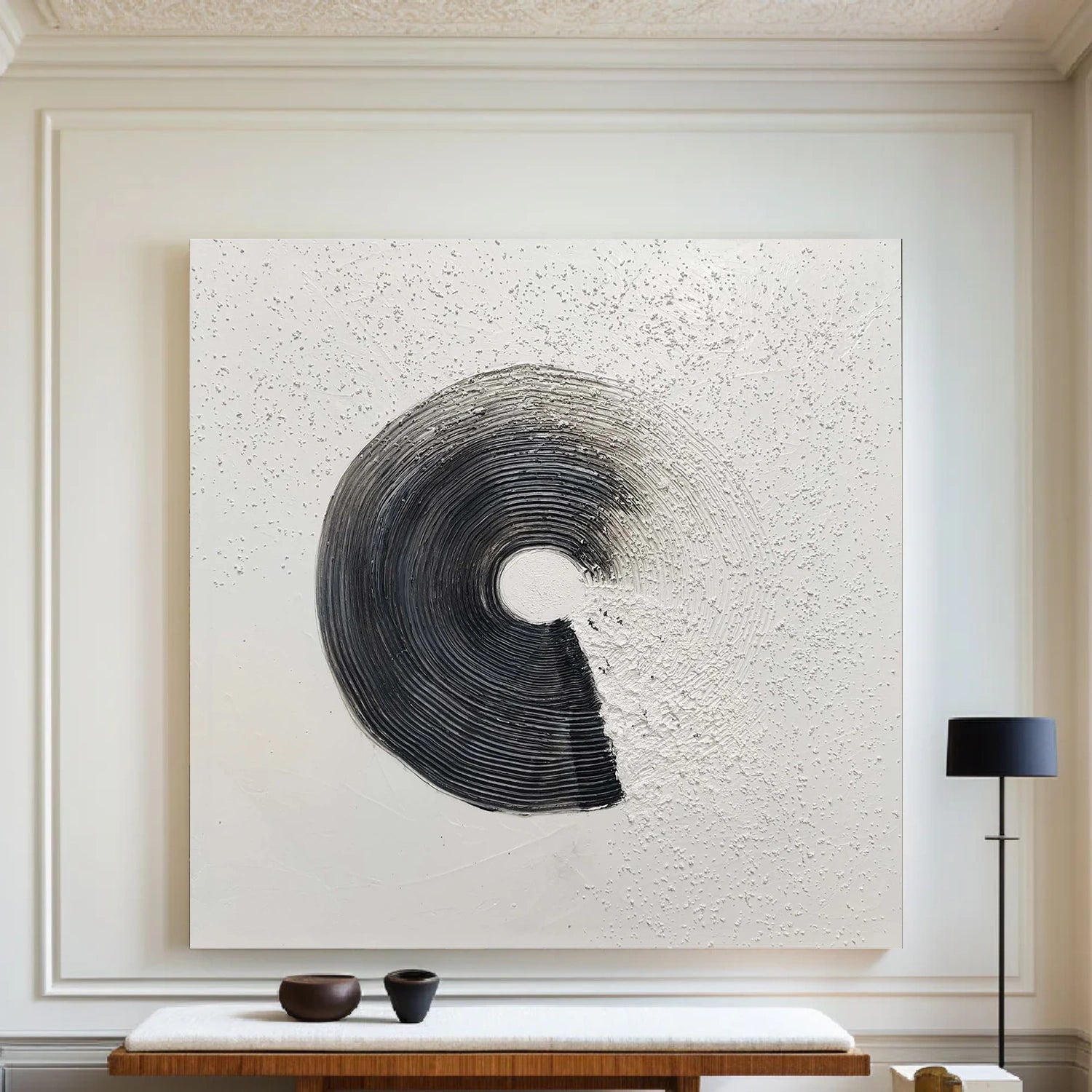 Black and White Minimalist Canvas Art #MT147
